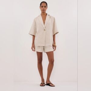 NWT DISSH Nala Linen Resort Shirt